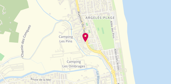 Plan de L'Et J Coiffure, Résidence Central Beachbat B L 187 Avenue Tech, 66700 Argelès-sur-Mer