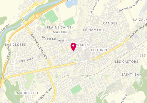 Plan de Géraldine Coiffure, 30 Rue du Palais de Justice, 66500 Prades