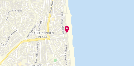 Plan de Lorenzo Coiffure, Vue Mer, Résidence Les Ondines
13 Boulevard Maillol, 66750 Saint-Cyprien