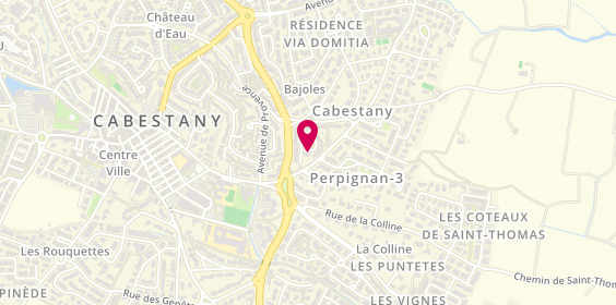 Plan de Chez Fanny, 3 Avenue Jean Jaurès, 66330 Cabestany