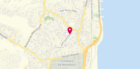 Plan de Af Coiffure, Bât A Rue Saint Exupéry, 20600 Bastia