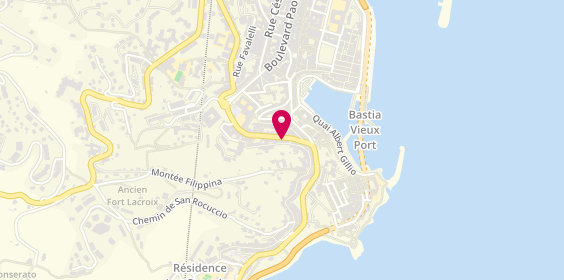 Plan de Isa... Maurizi Coiffure, 5 Boulevard Auguste Gaudin, 20200 Bastia
