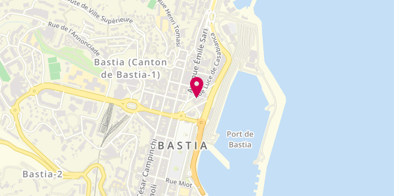 Plan de Actuel Coiffure, 2 Rue du Commandant Luce de Casabianca, 20200 Bastia