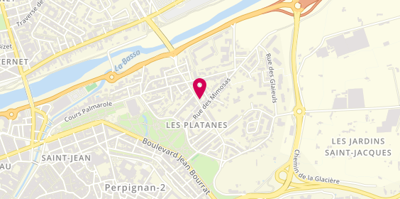 Plan de Libre Coiff', 21 Rue des Coquelicots, 66000 Perpignan