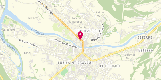 Plan de CREA'TIFS Coiffure, en Face Supermarché Carrefour, Market
7 avenue du Barège, 65120 Luz-Saint-Sauveur