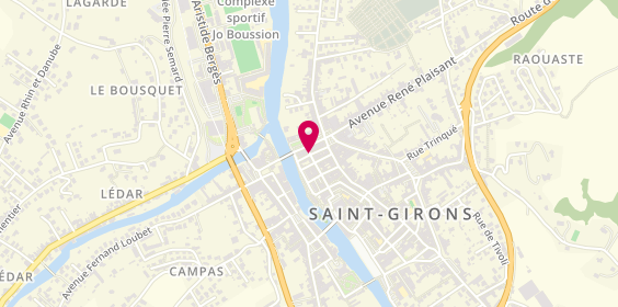Plan de DOS SANTOS MARTINE, 32 Rue des Jacobins, 09200 Saint-Girons