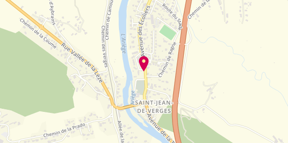 Plan de Coiffure Helene, 3 Avenue Ecoliers, 09000 Saint-Jean-de-Verges