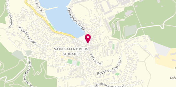 Plan de Aks Coiffure, 15 place des Résistants, 83430 Saint-Mandrier-sur-Mer