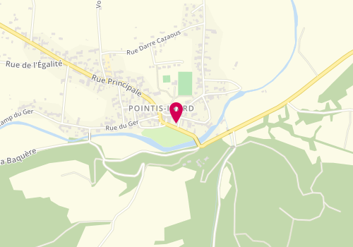 Plan de Point'If Coiffure Mme Debeaux, 1 Route de la Promenade, 31800 Pointis-Inard