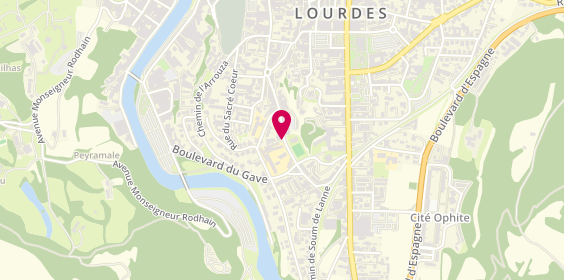 Plan de Gaëlle Coiffure, 24 Boulevard Roger Cazenave, 65100 Lourdes