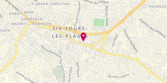 Plan de Les Ciseaux d'Alaric, 42 Rue République, 83140 Six-Fours-les-Plages