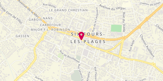 Plan de Celista Coiffure, 91 Rue République, 83140 Six-Fours-les-Plages