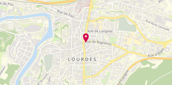Plan de 5eme avenue coiffure, 2 Rue de Bagnères, 65100 Lourdes