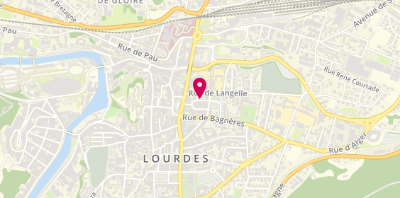 Plan de Pascal Magendie Coiffeur, 7 Place de la Poste, 65100 Lourdes