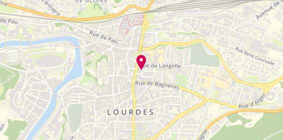 Plan de Coiffure Contraires(barber shop), 3 place de l'Église, 65100 Lourdes