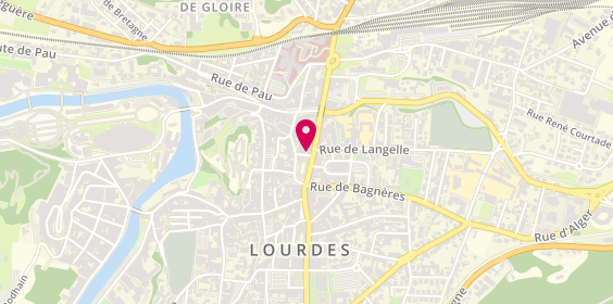 Plan de Coiffure Danielle DOUAT, 4 Rue des 4 Frères Soulas, 65100 Lourdes