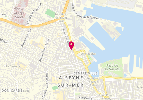 Plan de MJ Coiffure, 41 avenue Gambetta, 83500 La Seyne-sur-Mer