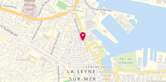 Plan de Fb Coiffure et Esthetique, 47 Avenue Gambetta, 83500 La Seyne-sur-Mer
