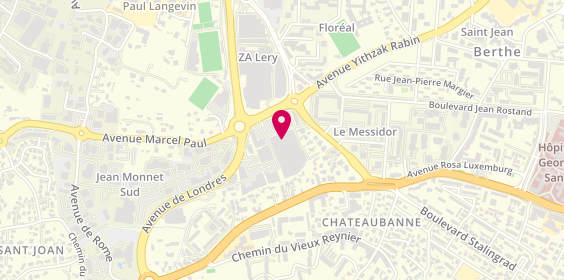 Plan de Sergio Bossi, Centre Commercial Leclerc Quartier Lery
avenue Jean Albert Lamarque, 83500 La Seyne-sur-Mer