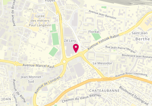 Plan de Pascal Coste, Centre Commercial Auchan
Boulevard de l'Europe, 83500 La Seyne-Sur-Er