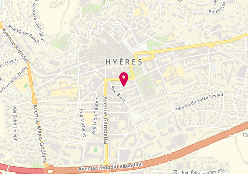 Plan de R's Street, 5 Rue Crivelli, 83400 Hyères