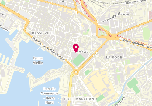 Plan de Pascal Coste, C/ Commercial Carrefour Mayol
Rue du Mûrier, 83000 Toulon