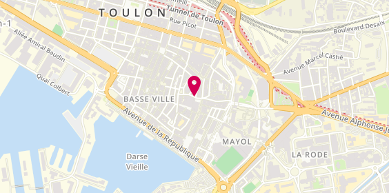 Plan de Sidi Bou Said Coiffeur, 4 Rue Jean Aicard, 83000 Toulon