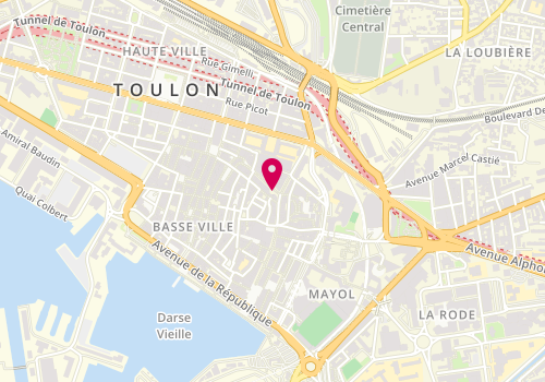 Plan de Parisien coiff, 39 Rue Paul Lendrin, 83000 Toulon