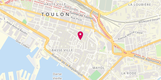 Plan de Côté Salon, 51 Rue Alézard, 83000 Toulon