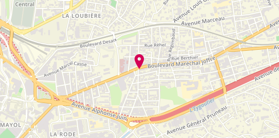 Plan de Caly Coiffure, 2 Boulevard Marechal Joffre, 83100 Toulon