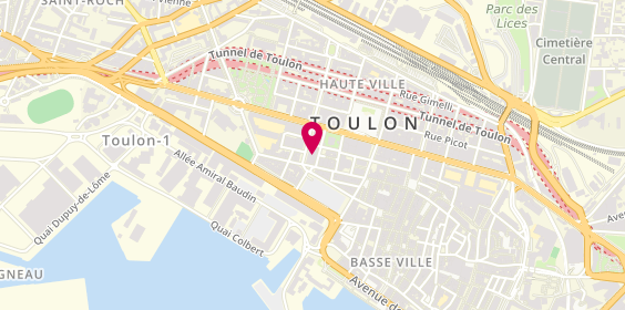 Plan de Le Salon d'élodie, 2 Rue Dugommier, 83000 Toulon