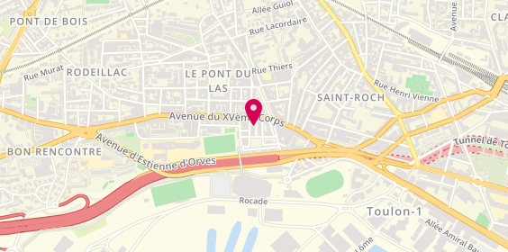 Plan de A And J, 27 Place Benjamin Rimbaud, 83200 Toulon