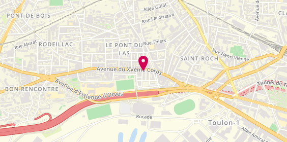 Plan de Céline H Coiffure, 239 avenue du 15e Corps, 83200 Toulon