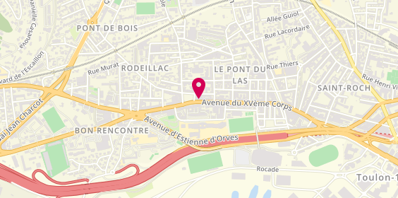 Plan de Les Trois Freres, 564 Avenue du 15e Corps, 83200 Toulon