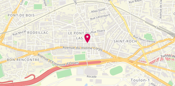 Plan de Coiffure Jacques Styl, 75 Rue du Jeu de Paume, 83200 Toulon
