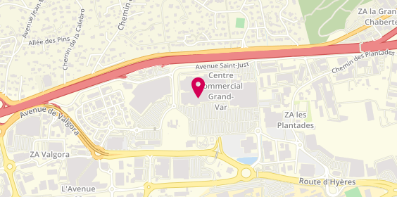 Plan de Pascal Coste, Avenue de l'Université, Centre Commercial Grand Var, 83160 La Valette-du-Var