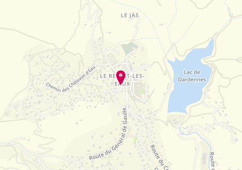 Plan de Le Lys Coiffure, 46 avenue des Poilus, 83200 Le Revest-les-Eaux
