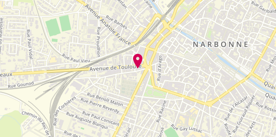 Plan de La Fabulosite, 7 avenue de Toulouse, 11100 Narbonne