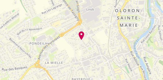 Plan de Coiffure Bodet Marie Claude, 4 Rue des Trams, 64400 Oloron-Sainte-Marie