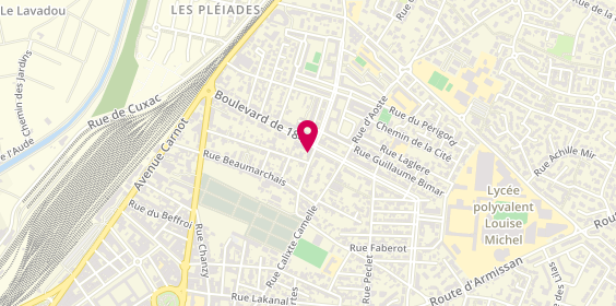 Plan de Pause Coiffure, 38 Boulevard de 1848, 11100 Narbonne