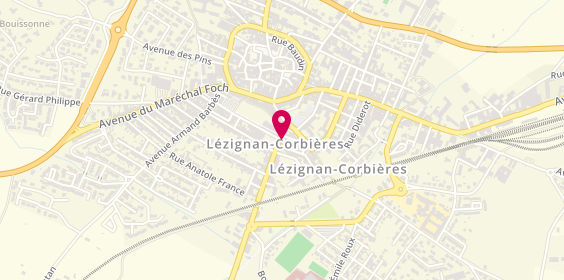 Plan de Francis Coiffure, 13 avenue Maréchal Joffre, 11200 Lézignan-Corbières