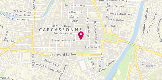 Plan de Coiffure M, 42 Rue Aimé Ramond, 11000 Carcassonne