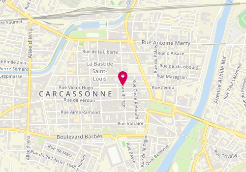 Plan de Studio M, 42 Rue Jean Bringer, 11000 Carcassonne