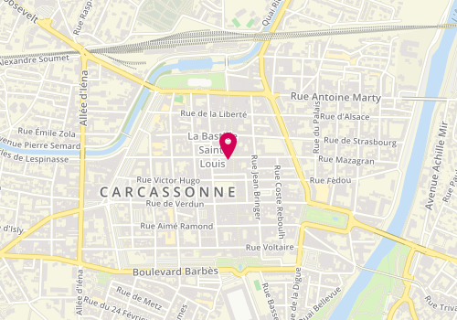 Plan de Michèle Cazaux, 31 Rue de la République, 11000 Carcassonne