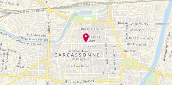 Plan de Institut Beauté d'Ici et d'Ailleurs, 38 Rue de la République, 11000 Carcassonne