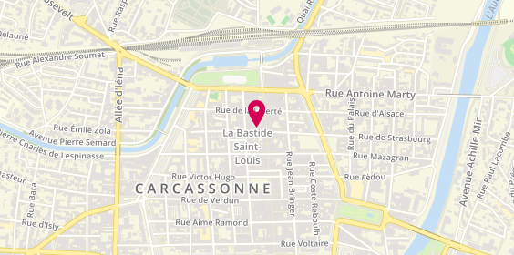 Plan de S&R coiffure carca, 52 Rue du 4 Septembre, 11000 Carcassonne