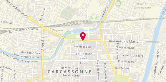 Plan de Art et Style Coiffure Beaute, 25 Boulevard Omer Sarraut, 11000 Carcassonne