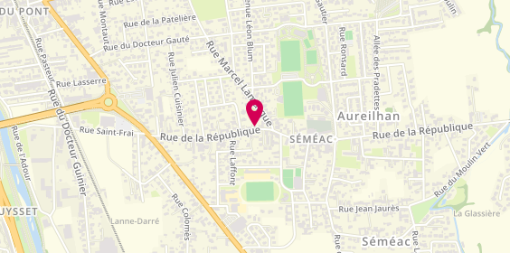 Plan de Floryse Coiffure, 34 Rue de la République, 65600 Séméac