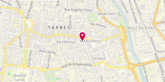 Plan de ‍ ️ Élégance barber shop, 9 Rue François Mousis, 65000 Tarbes