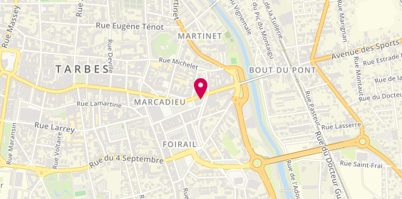 Plan de Miranda Coiffure, 1 avenue de la Marne, 65000 Tarbes